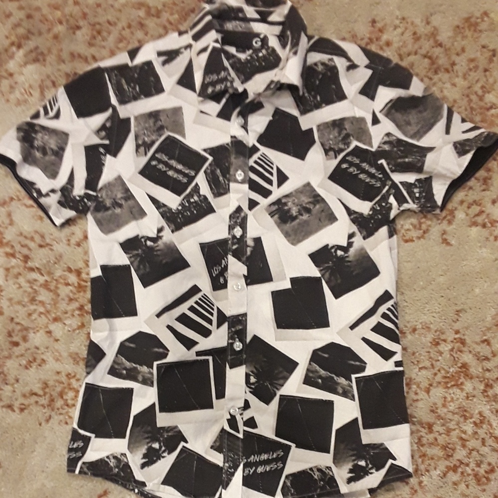 G By Guess Mens Button Down Shirt